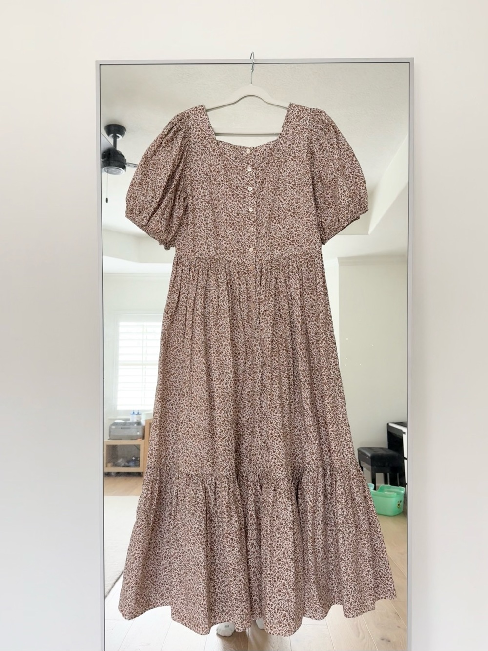Doen Dune dress in sienna champignon floral, size S